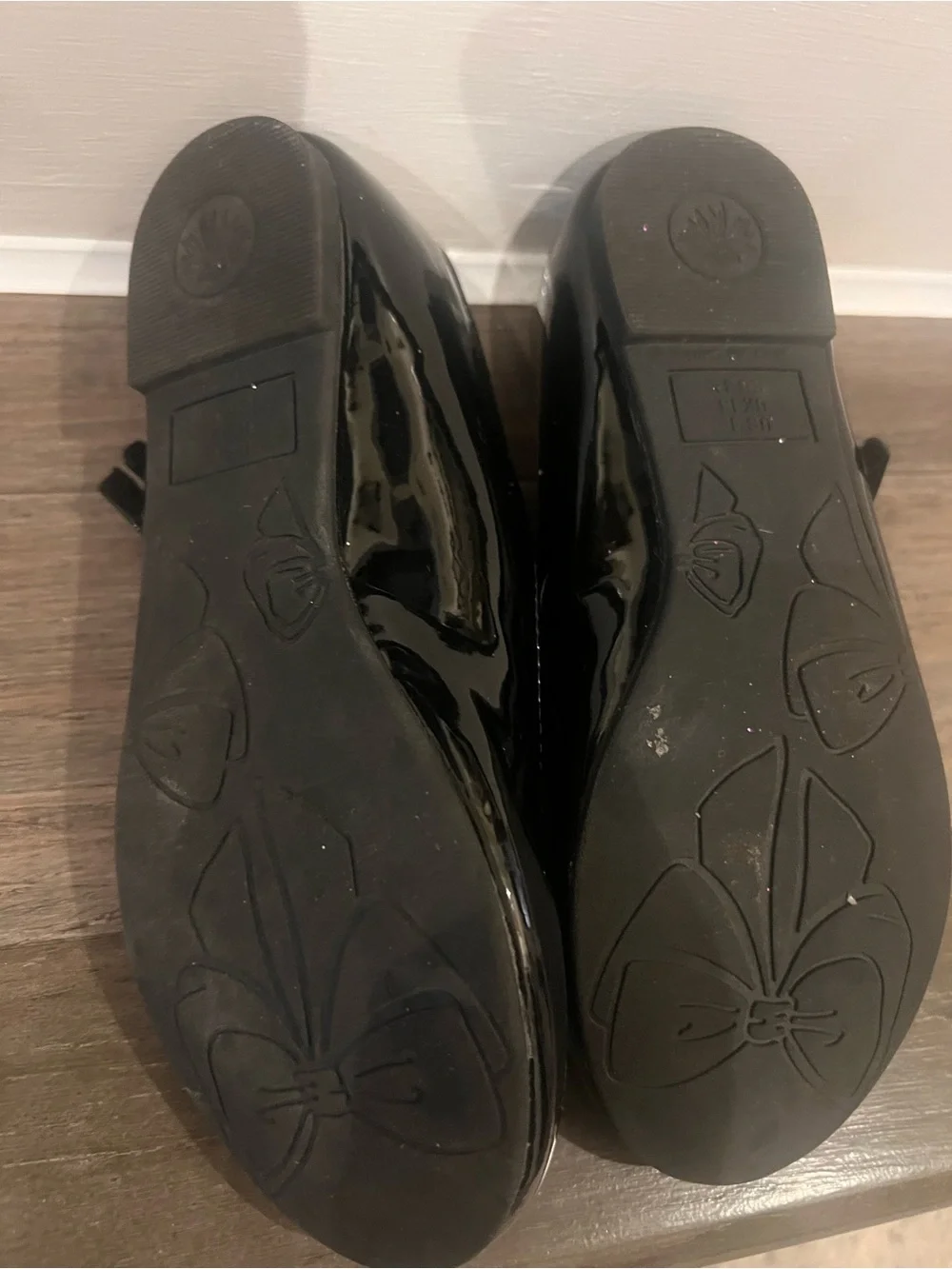 Amazon Girls Black Patent Double-Strap Mary Jane Shoes
